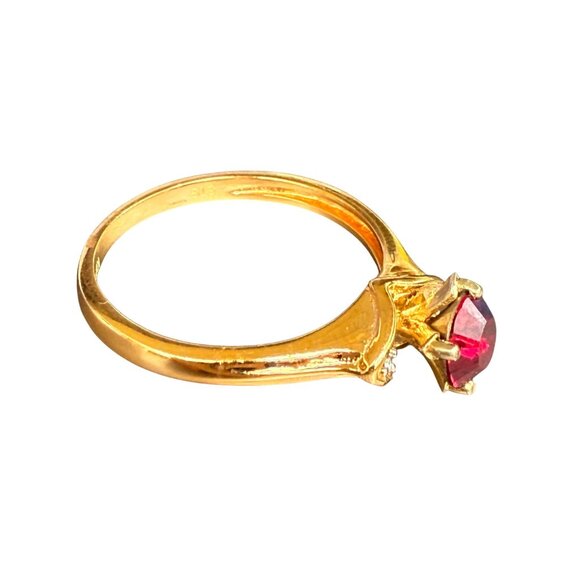 Swarovski Crystal Ring Gold Toned With Accents Size 10 - Picture 2 of 6
